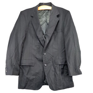 La Crosse Men's Single Breasted Blazer Suit Jacket Black 40L Lined